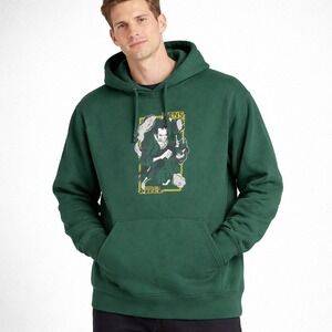 Vans x One Piece Collab Hoodie Green Fleece Eichiro Oda Zoro Anime Size L